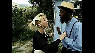 Amish Farm Threesome - BBC Fucks White MILFs Candy Vegas & Regan Starr