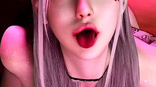 3D Cute Asian Babe Have Hardcore Blowjob Sex with BBC