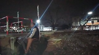 Public Sex on the Street Outdoors Caught Fucking by Police Bus Voyeurs and Trains