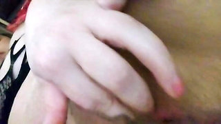 Sensual blonde plays with herself and moves with desire
