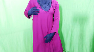 Indian beautiful hijabi muslim couple thirsty for fuck