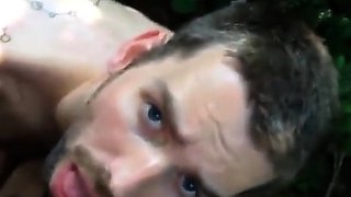 Outdoor Bukkake Fun with Horny Cum-Loving Stud