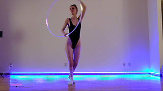 Hula Hoop Dancing and Posing No Sound