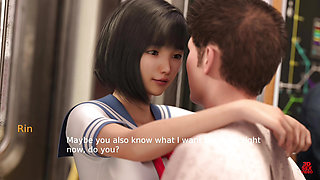 She Couldn't Hold Herself Back on the Train - My Best Deal ,3D Game Porn Video