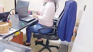 BBW Latina Office Sex - Coworker Fucks Me Hard in Part 1