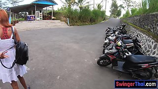 Big bum Asian GF waterfall and shagging