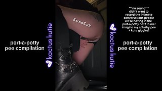 Port-a-potty Pee Compilation