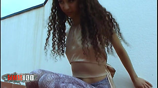Safia Nice Little Arab Brunette Safia Doing a Hot Striptease