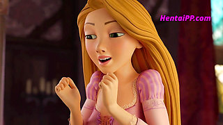 Long-Haired Beauty Takes Control: Rapunzel's Sensual Cowgirl & Deep Throat Fantasy