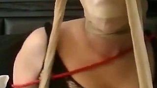 Skanky Catburglar Turned Into a Mouth Stuffed Bondage Slave (full)