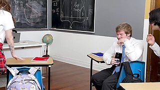 Innocent Student Is Determined To Join The Cool Club By Exploring Her Sexuality