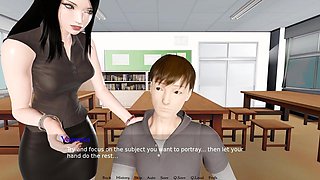 Art Teacher Masturbates- Bound by Lust #6- Gameplay