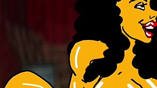 Redneck's Wife. Cartoon. Animation