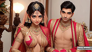 First Night of a newly married desi beautiful girl with addicted husband