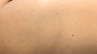 Horny Blonde Tgurl shows off her big ass then masturbate
