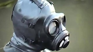 Extreme fetish latex play