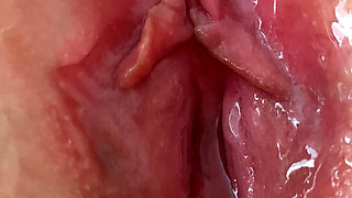 Extreme Close up Wet Pussy and Clit Orgasm