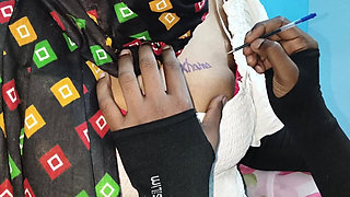 Indian Aunty Tattoo Customer,i Had Sex with Her Unexpectedly While Getting a Tattoo.romance Desi Xvideos, Hindi and Telugu