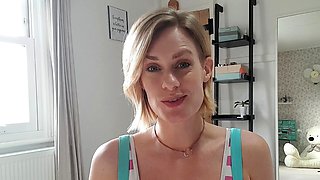 Blonde teen Sierras first erotic masturbation video