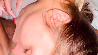 Intense Throat Training by Hung BBC Fan (gagging) Sound up