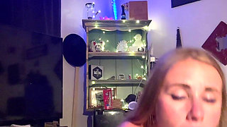 April Sparx Using Lovense Trying Not to Cause a Fuss