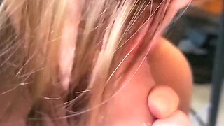 Teen talks on phone with boyfriend while cheating on him by giving his best friend blowjob