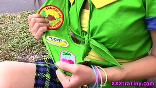 Small teenager smoking