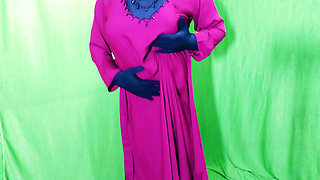 Beautiful Amena Bhabhi has sex indoors wearing a burqa and hijab