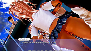 Your Classmates are having sex in the School Rooftop while you are watching ( Waifu Academy-Kayane )