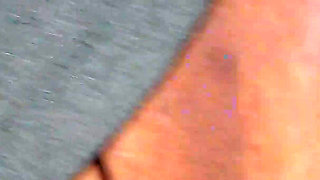 Ebony Mouth Pumping Big White Cock and Getting Semen in Reward