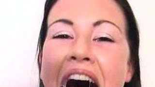 Masturbation close up in heels fishnet stockings and panties