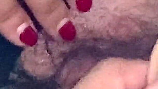 After Being Creampied a Pussy Yes Fucks the Rubber Cock Full of Cum