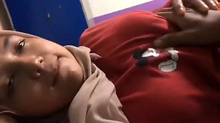 Awek Tudung Kena Ramas