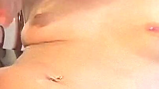 Beautiful 18 Year Old Brunette Gets Fucked on Table