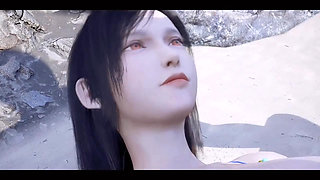Super sexy 3D Hentai beach sex