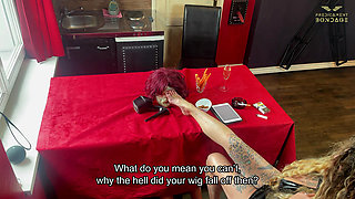 Humiliating the Powerless Slave at the Dining Table (223)