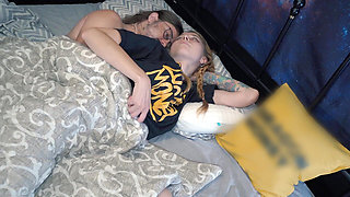 I agree to share a bed with my stepfather, and he fucks me in the ass under the covers