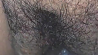 WildEnglishBBW BBC Nata4sex slapping his cock on my hary pussy hardcore fucking