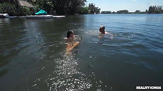 Jade Greene, Mick Blue Ski Boat Skeet