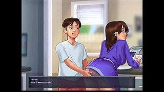 Hot MILF Stepmom Gets Creampied by Stepson in Summertime Saga Hentai Episode 4