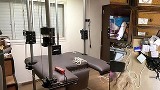 BDSM home session Yoggi with Ann, using my konstruktor machine