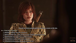 3D Animation Futanari Orcs fucks shy girl in all holes