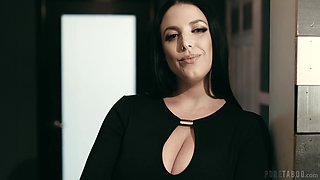 Lovely looking pretty Angela White feels nice about licking pussies
