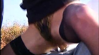 Fake agent fuck brunette amateur babe outdoor