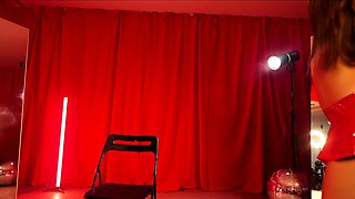 Amateur striptease and Solo masturbation