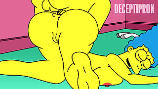 Homer Fucks March Simpson Uncensored Cartoon Porn Parody