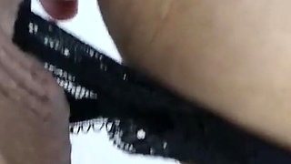 Boss Cums in My Panties After Standing Sex in the Office