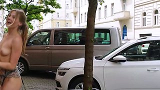 Close up with teen blonde sex doll rubbing her cunt