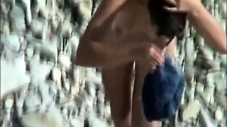 Oiling my nudist stepsister (voyeur)