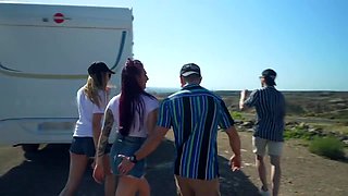 Angela is sending herself in the air! - Jacquie et Michel TV